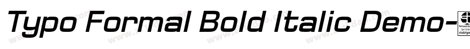 Typo Formal Bold Italic Demo字体转换